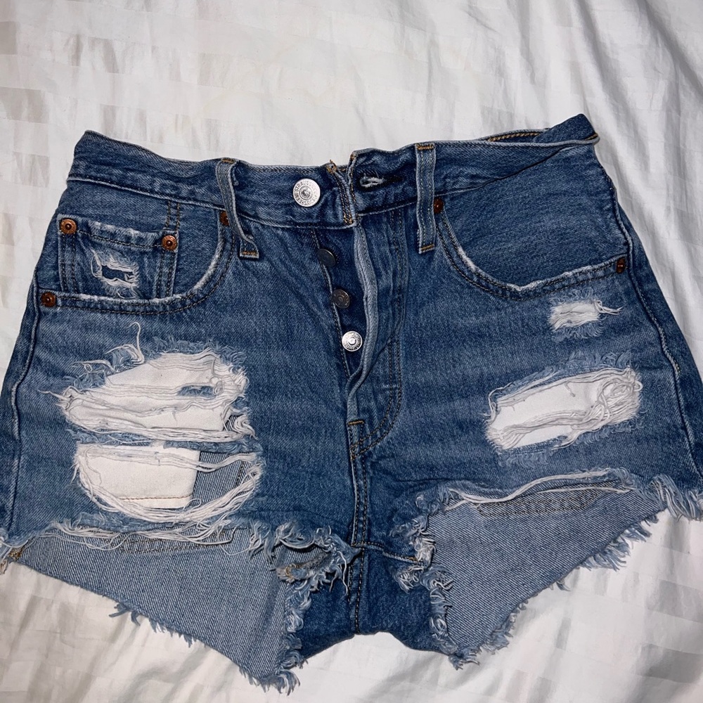 Levi’s 501 Distressed Denim shorts